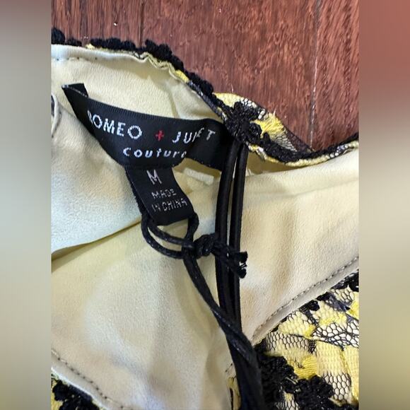 NWT Romeo & Juliet Couture Floral Lace Midi SWEETHEART Dress, Medium FIT & FLARE - Picture 8 of 12